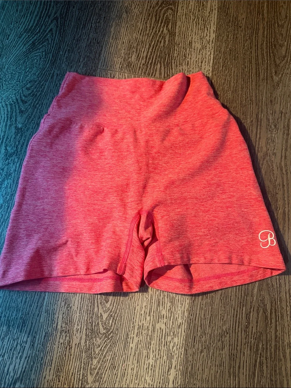 Bombshell sportswear High-Waist coral Heather Shorts